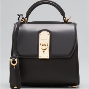 Salvatore Ferragamo Boxyz Piccolo Leather Shoulder Bag